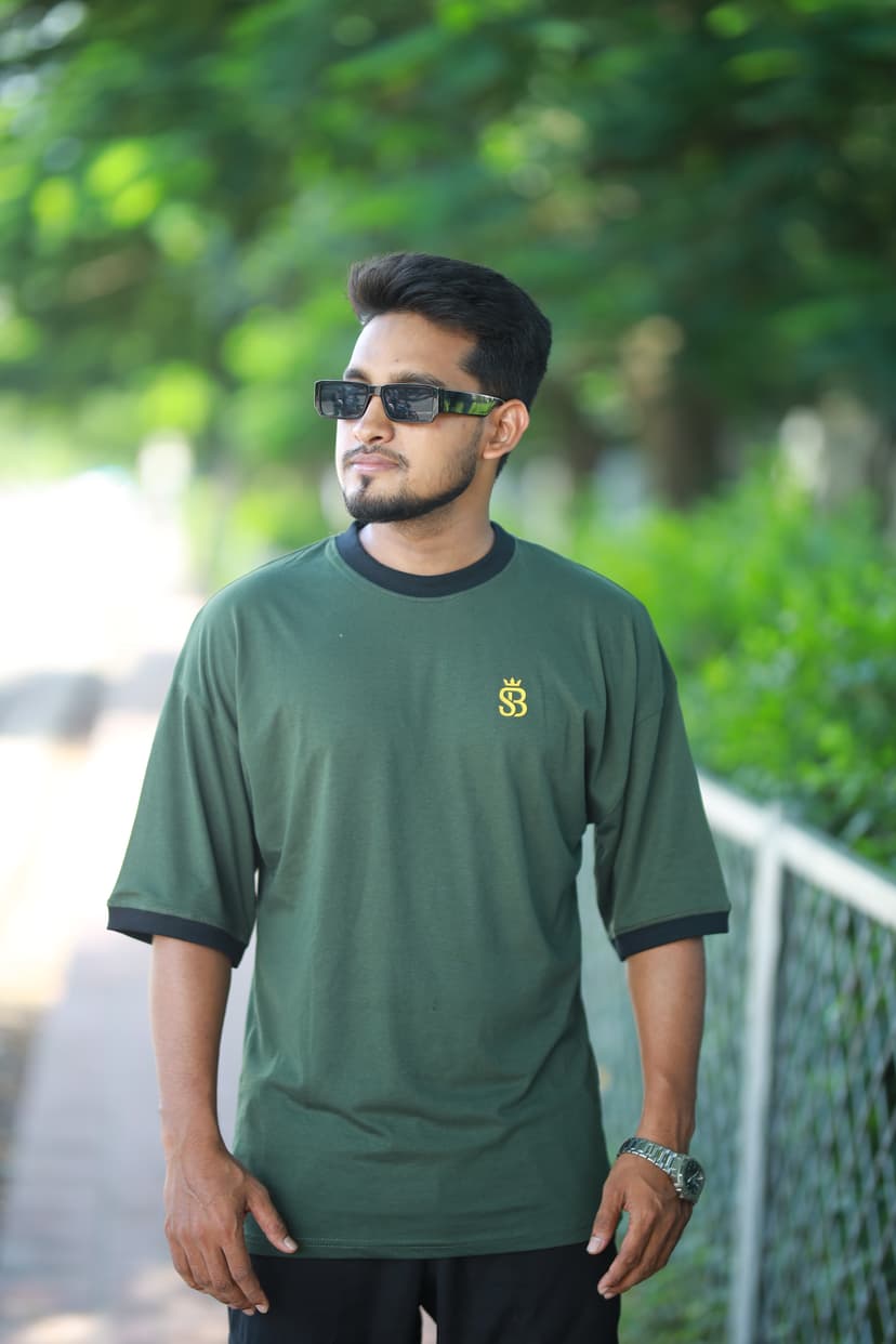 Olive Green t-shirt image 2